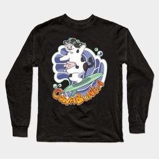 Cow-abunga Long Sleeve T-Shirt